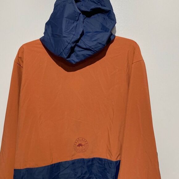 Salt Life Women's Blue Orange Trade Windbreaker Hooded Jacket Size 2XL - Picture 5 of 10